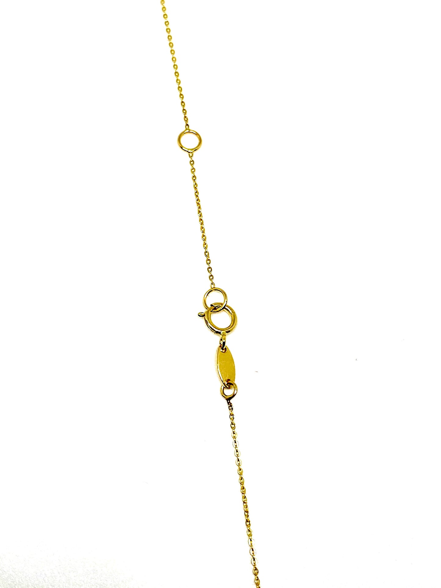 Italian Yellow Gold Delicate Adjustable Chain