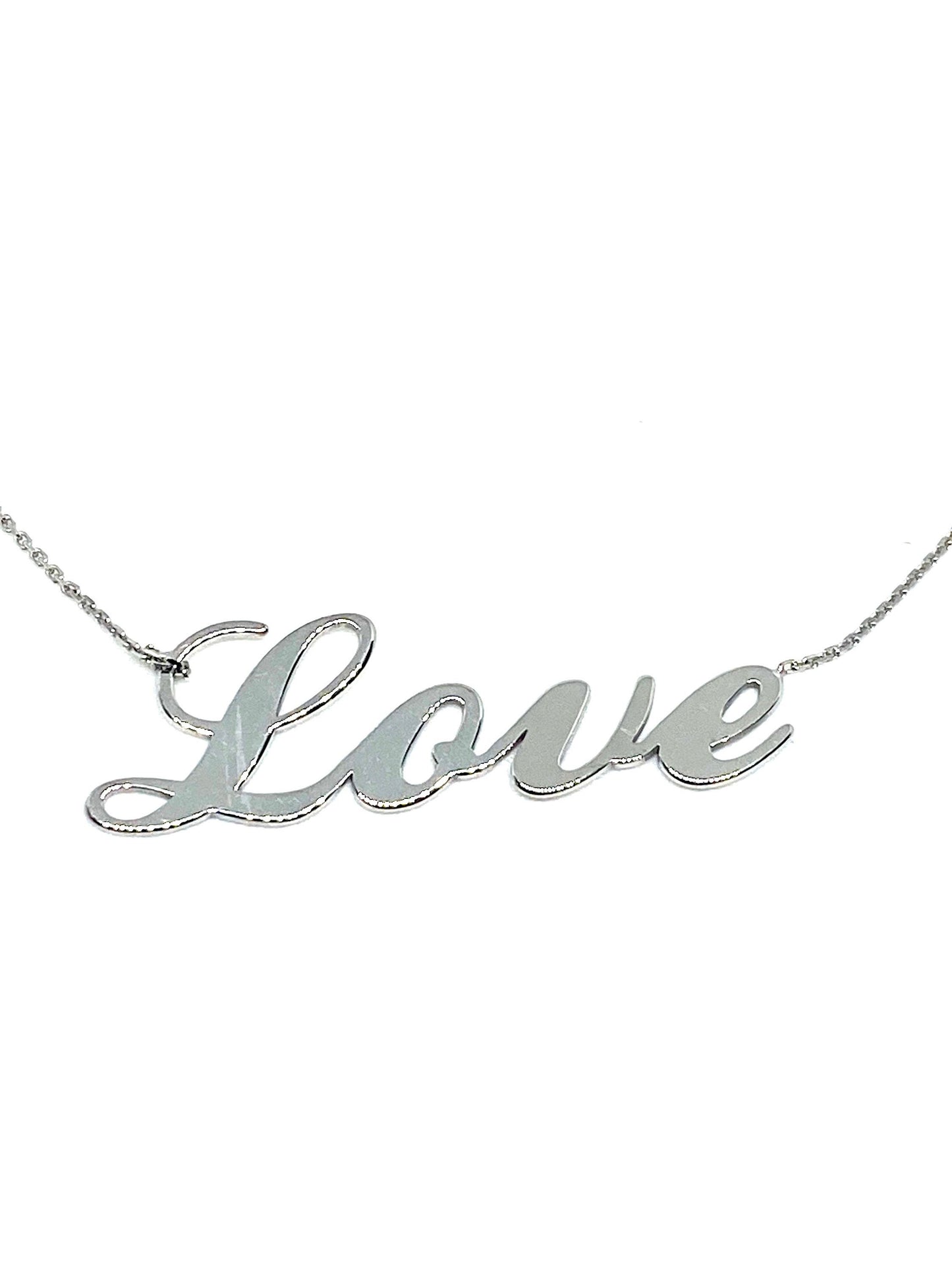 LOVE Chain Link Necklace size Adjustable