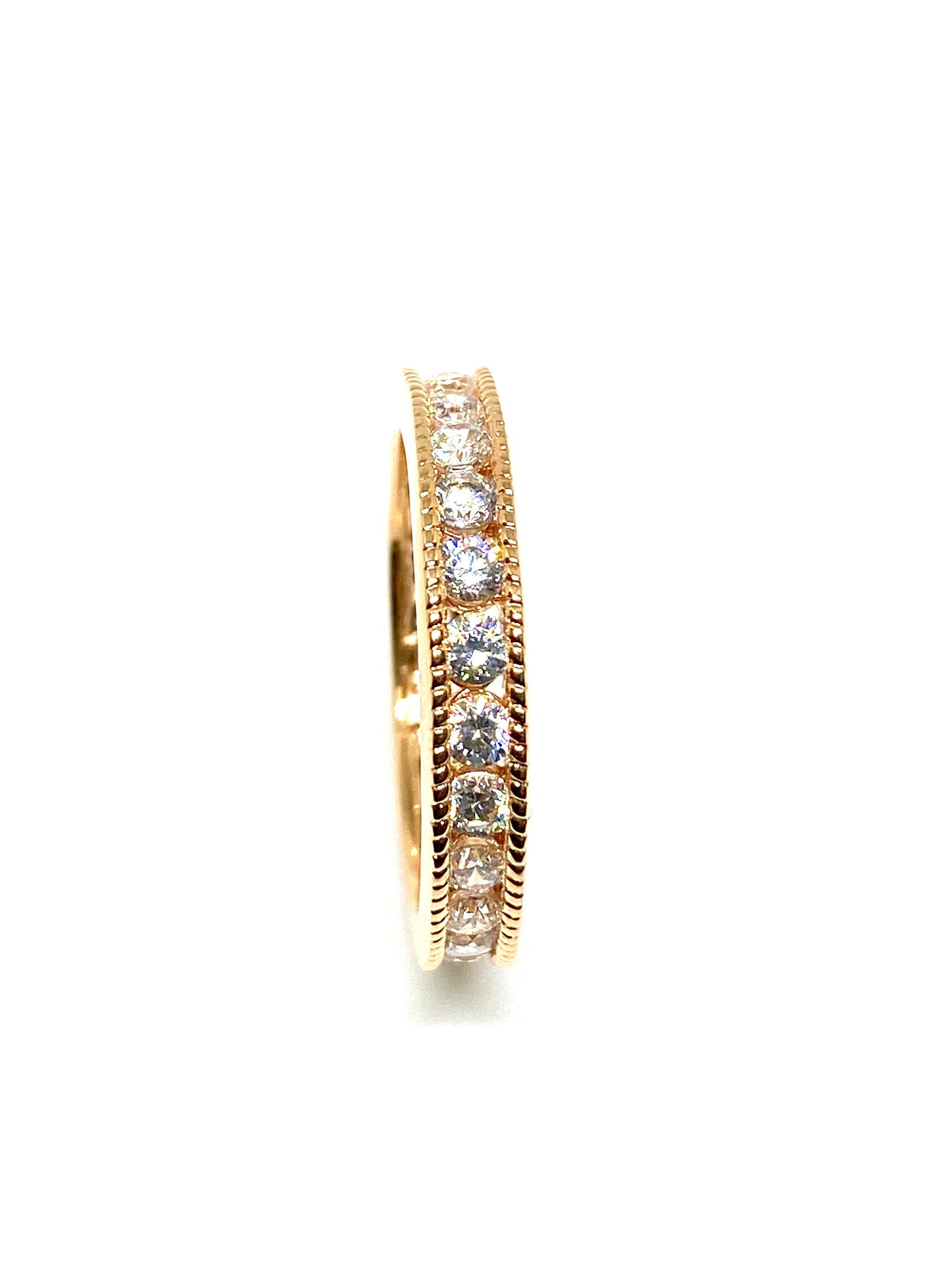Sterling Silver Rose Eternity Band