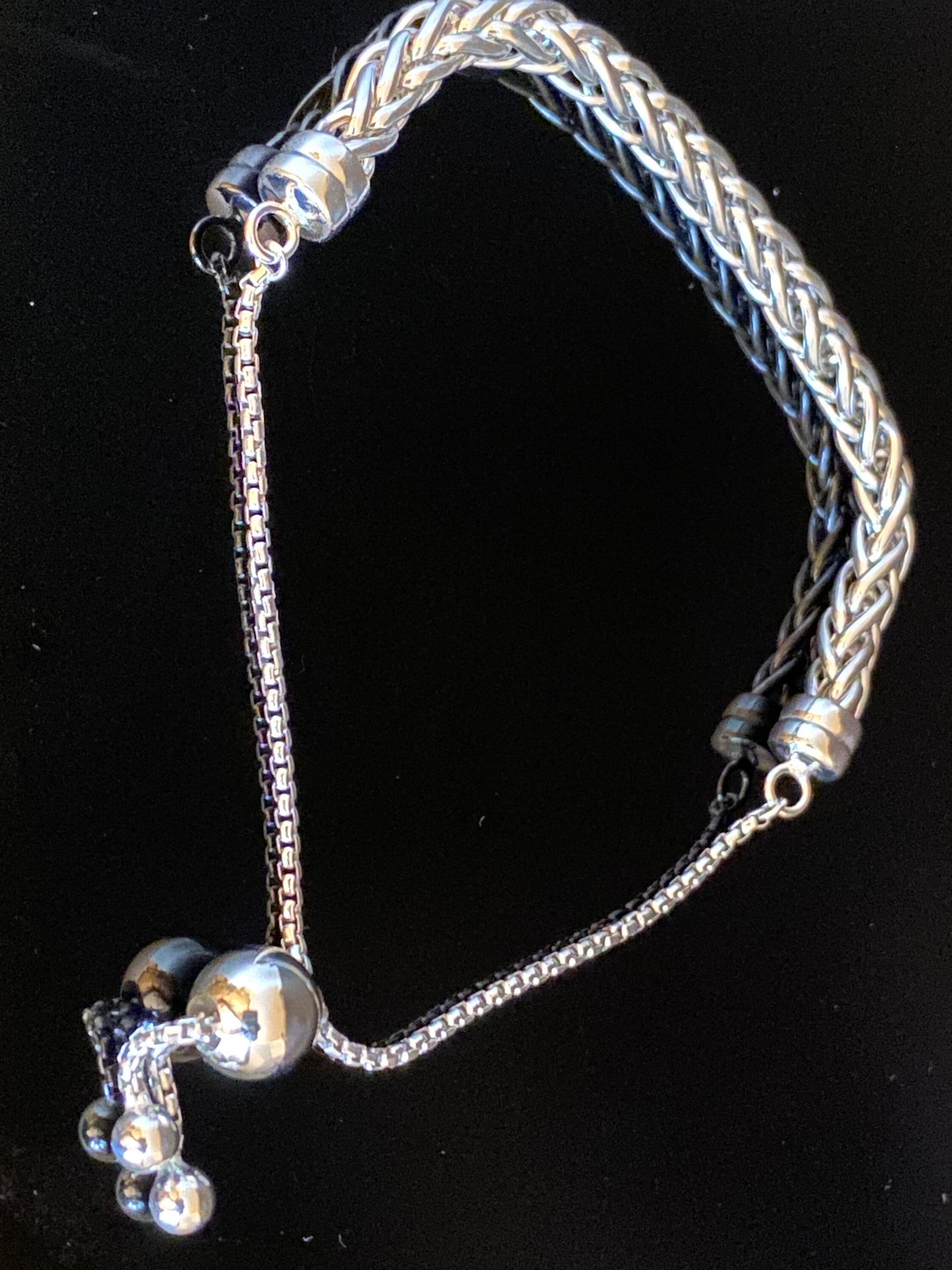 Wheat Link Bolo Chain Adjustable Bracelet