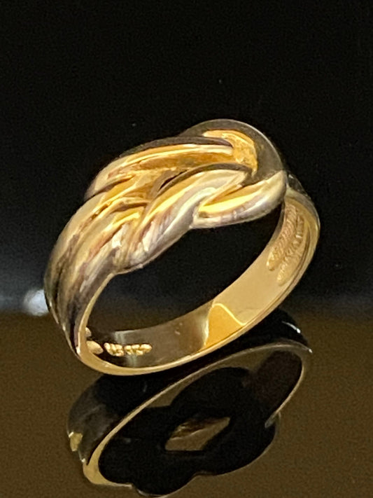 Interlocking Braided Stackable Band Ring
