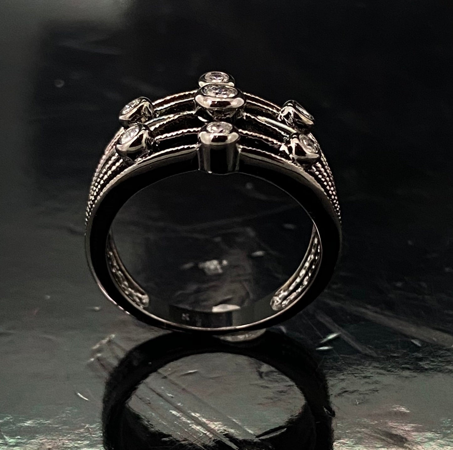 Cubic Zircona Cocktail Ring